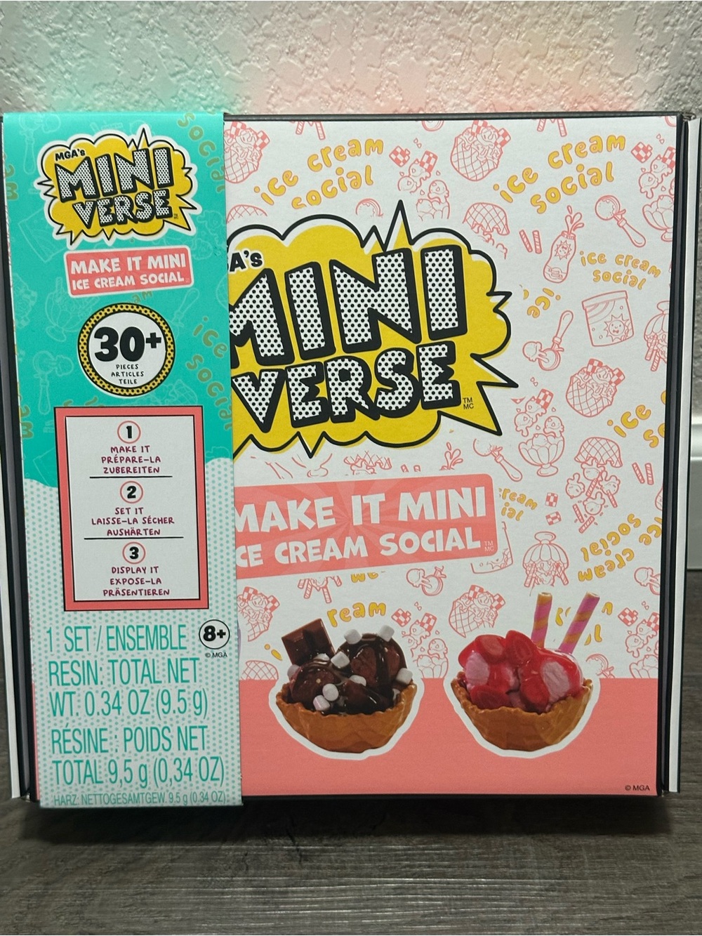 Make It Mini Ice Cream Social Craft Kit - Pink